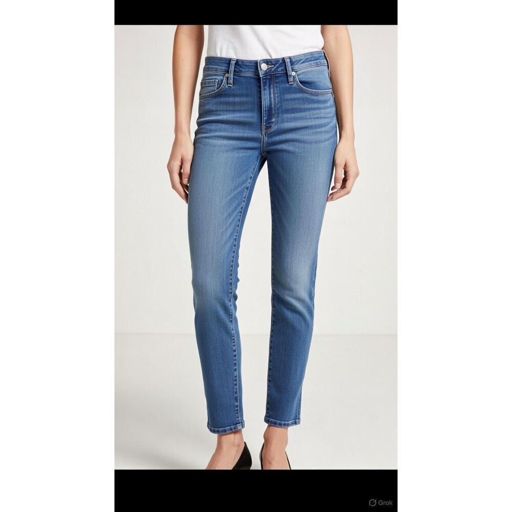 Adriano Goldschmied Farrah High Rise Skinny Medium Wash 26R Non Ripped #763